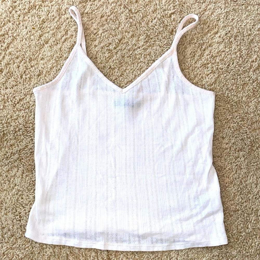 American Eagle Cropped Embroidered Tank